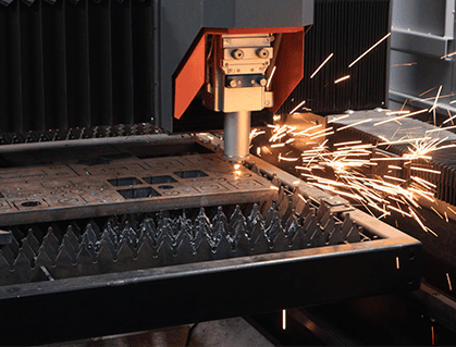 Laser cutting of rolled sheet metal
