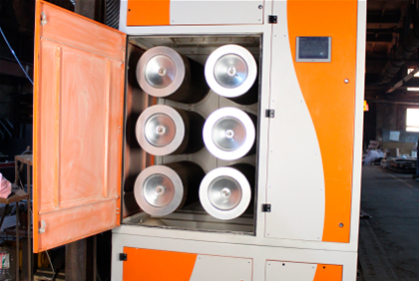 Maintenance and replacement of the cartridge filters is done from the front through a door – this makes the FVU convenient to operate.