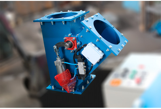 Pneumatic valves for the mixing and pressing section of an anode plant
