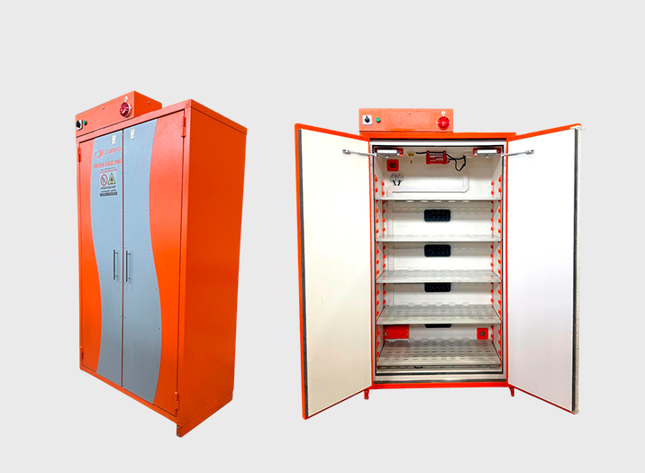 Storage and charging of lithium-ion batteries