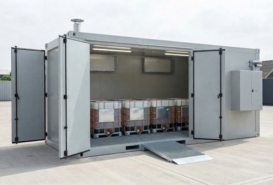 Oil storage in IBC totes