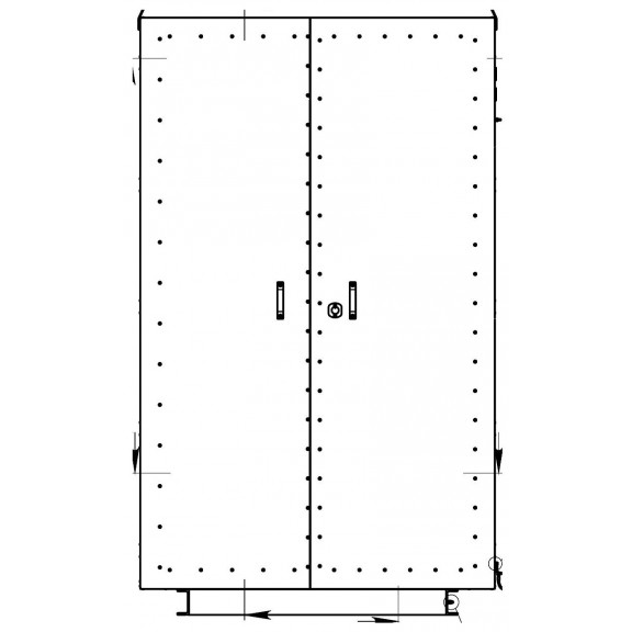 Sfera ShU 2250×1400×820 IP54 cabinet. Photo 1