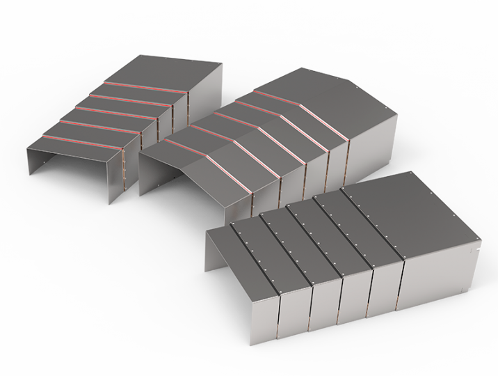 Telescopic guideway guards for machine tools